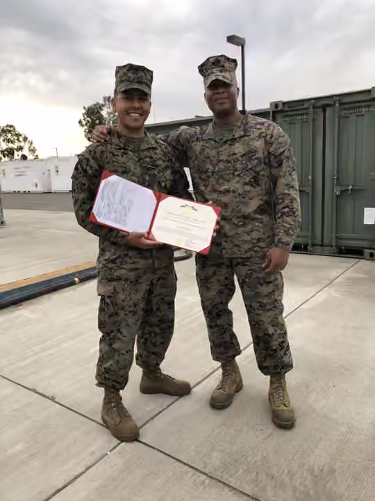 Achievement Medal presentation